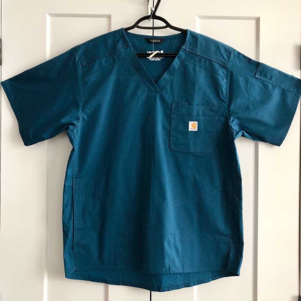 Carhartt, Rugged, Flex, Ripstop, Modern Fit,‎ Scrub Top, Mens, Med, NEW